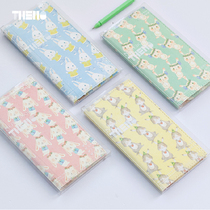 Rabbit series long simple hand book Japanese creative environmental protection PU leather notebook diary portable travel