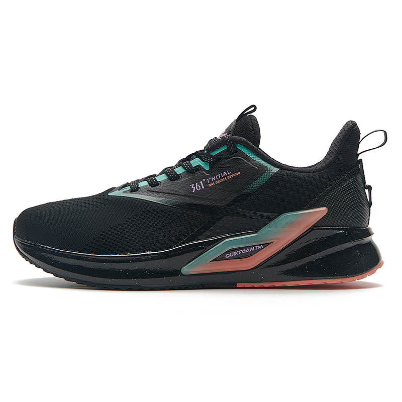 Obsidian / Aquamarine361 Women's Shoes gym shoes 2021 summer new pattern 361 degrees ventilation Running shoes