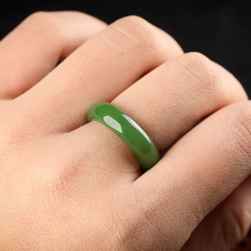 Bague mixte XINWANBAO  XIN WANBAO en Hetian jade - Ref 3086804 Image 3