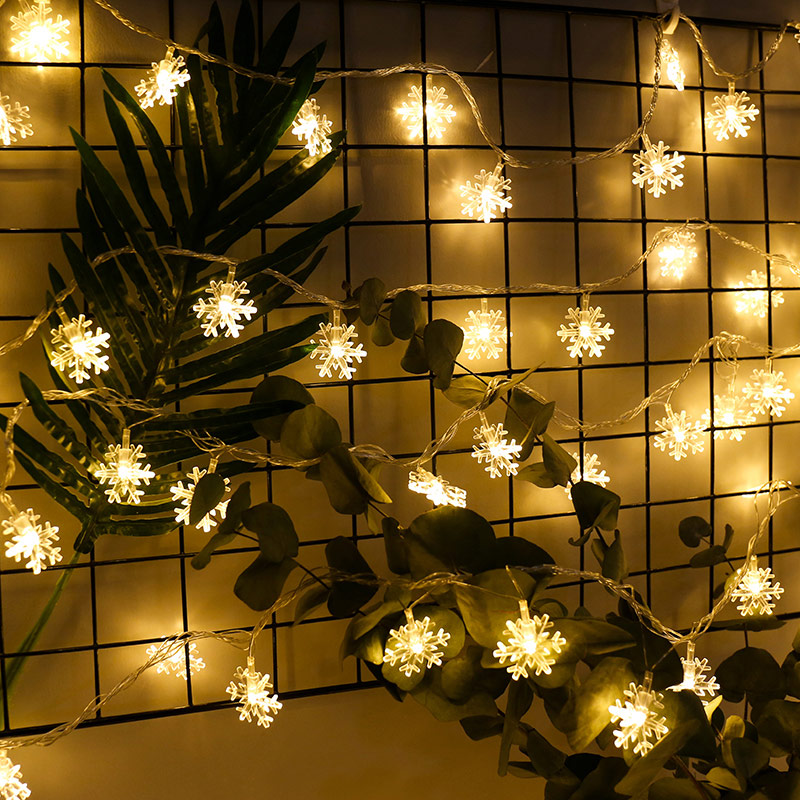 LED Light Lights Lights Lights full of star Christmas snowflakes decorated lights network red room layout star lights