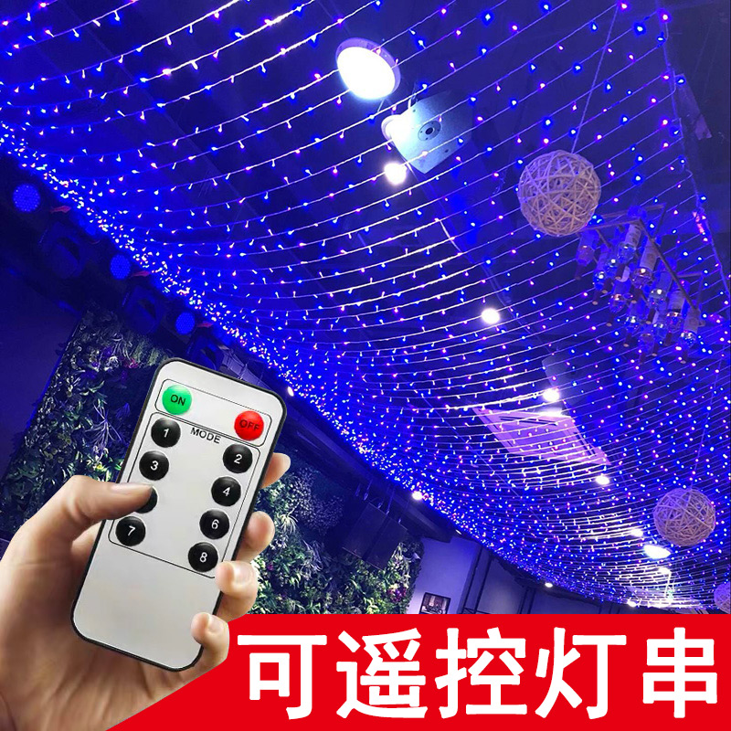 LED Remote-controlled Lights Lights Lights Lights full of star anchor background Net Red Room Decorative Lights Festival Neon