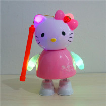 Mid-Autumn Festival Lantern toy Childrens portable luminous electric Music Kitty kitty Cat little girl Festival lantern