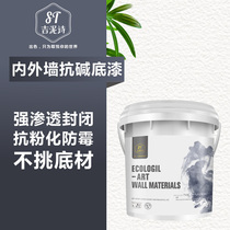 Inner and outer wall surface anti-alkali closed primer permeable primer base film water-based environmental protection paint transparent paint emulsion paint
