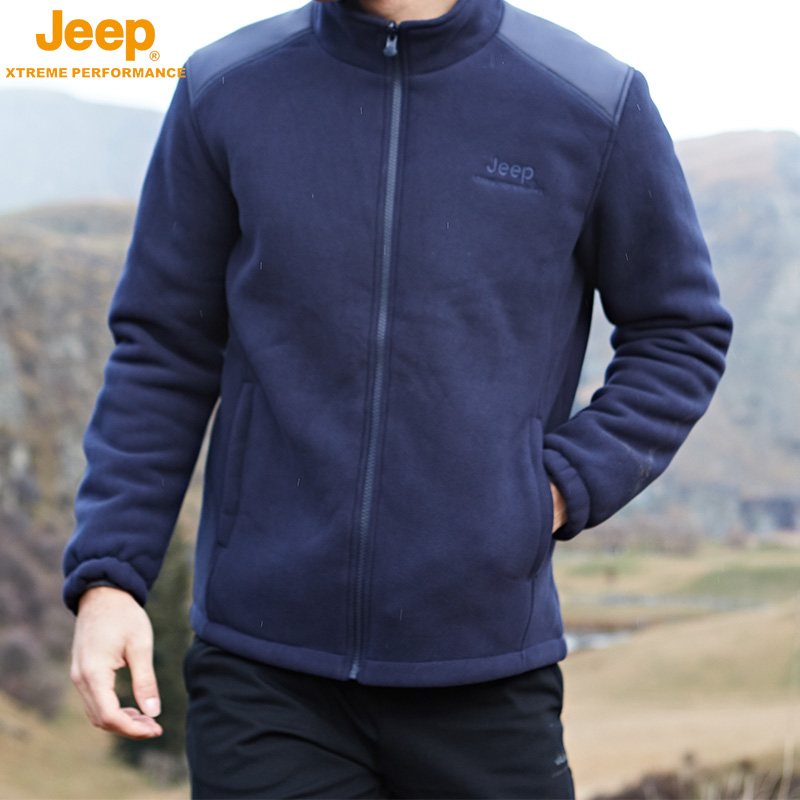 JEEP Flagship Store Official Catch Clothing Gip Bifacial Suede Jacket Thickened Warm Rocking Grain Suede Coat Men