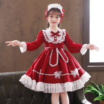 Childrens clothing girls lolita 7 princess skirt 6 little girl 8 autumn lolita dress 9 childrens tutu skirt 10 years old
