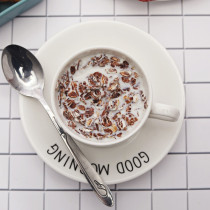 Xinjiang Academy of Agricultural Sciences Helikang black wheat slices bag low-fat oatmeal nutrition breakfast ready-to-eat sugar-free cereal