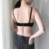 Xin Bang Gang Cô gái thể thao Hàn Quốc bra màu rắn phần mỏng không có vòng thép ngực nhỏ đồ lót thoải mái cotton nữ áo bra 2 dây Áo ngực ren