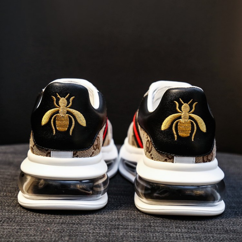 VIRRI CIAGA McQuinn Little White Shoe Men ~ Classic Embroidery Ultra Soft Air Cushion Small Bee Lovers Casual Board Shoes Man