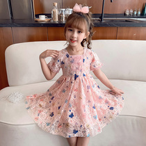 Girls Lolita dress summer 2021 new summer style foreign style explosive summer dress net red children princess skirt
