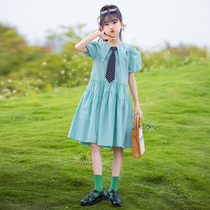 Girls  dresses summer 2021 new Zhongda childrens clothing net red skirt Korean version of the little girl super-western princess skirt