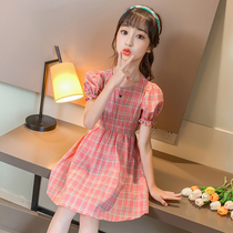 Girls summer dresses 2021 new little girl long dress super fairy princess dress summer foreign style little fairy skirt