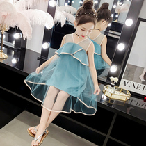 Girls dresses summer 2021 new little girl long dress super fairy princess dress lady summer little fairy skirt