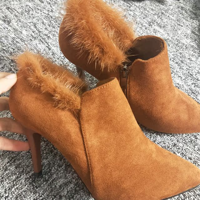 Giày đế xuồng mới 2018 boot cổ ngắn
