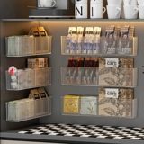 Ящик для хранения чайных пакетиков, встроенный шкаф, капсульная кофейня, настенный органайзер для офисного бара, стеллаж для хранения в чайной комнате.