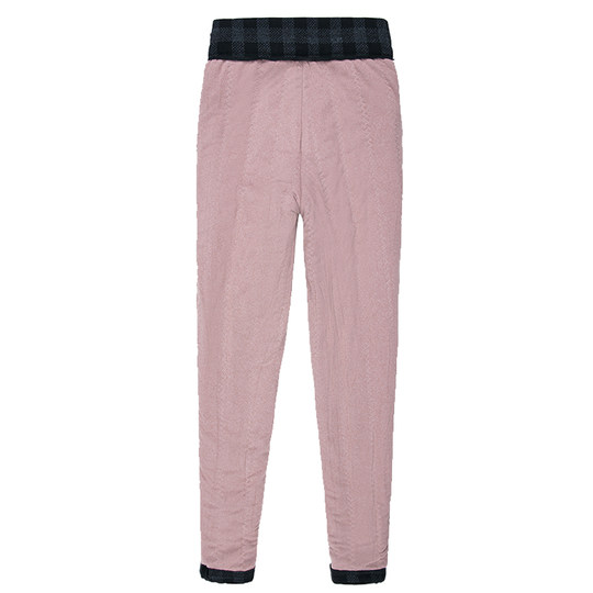 Зимние кашемировые брюки с высокой талией, клетчатые леггинсы на флисовой подкладке, утепленные шерстяные брюки для женщин среднего и старшего возраста, хлопковые брюки.