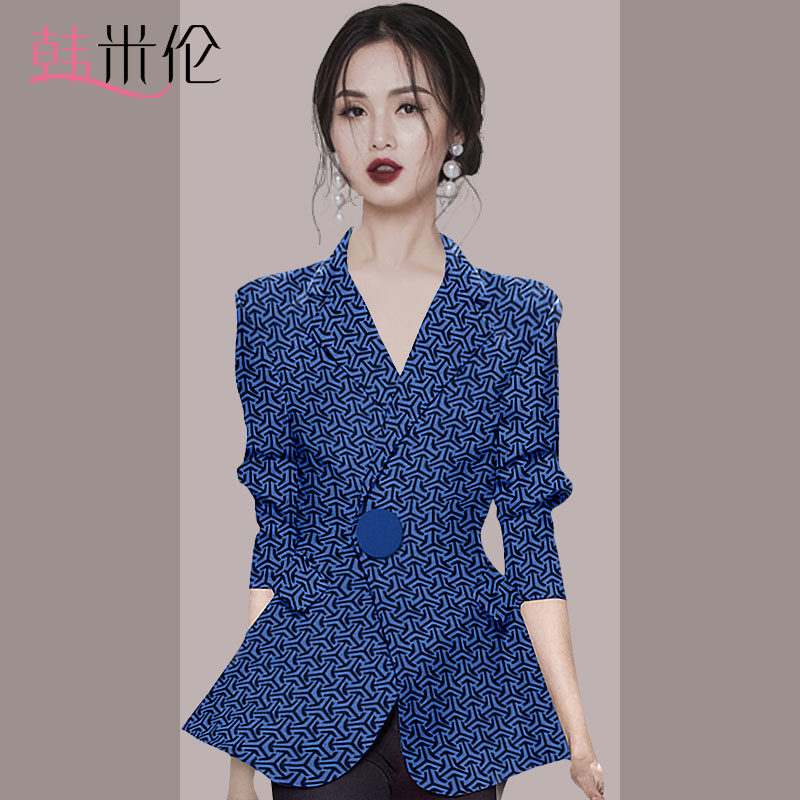 High-end Design Sense Professional Suit Jacket Woman 2022 Chunqiu New fashion Temperament Women Dress Spring West Suit Blouse