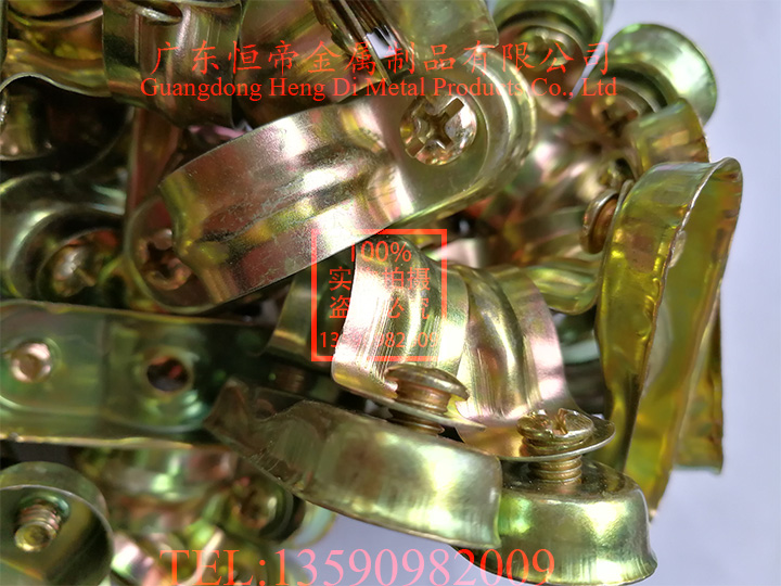 Manufacturer direct aluminum alloy plated zinc iron from wall code Yuanbao card riding card with hoop and throat hoop tube card