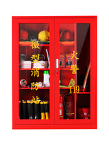 Outdoor construction site fire cabinet micro fire station equipment full set of fire fighting tools placed Display fire extinguishing box