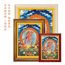 Nine Colorful Art Customize 2100 Carneston Mother Tibet Donkaver Painted Solid Wood Frame Frames