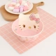 Phim hoạt hình hellokitty bộ đồ ăn cho bé dễ thương bát cơm bát canh nữ bát nước thìa cơm thìa ăn cơm thìa đĩa gia đình - Cup / Table ware / mài / Phụ kiện