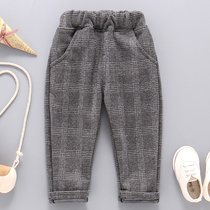 Girls spring and autumn 2021 new children 1-3 Korean baby fashionable foreign style girls wear lattice pants 5 years old