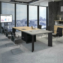 Zhongshan Weihao Furniture Conference Table Modern Brief Conference Desk New Fashion Size Meeting Guests Table Reception Negotiation Table