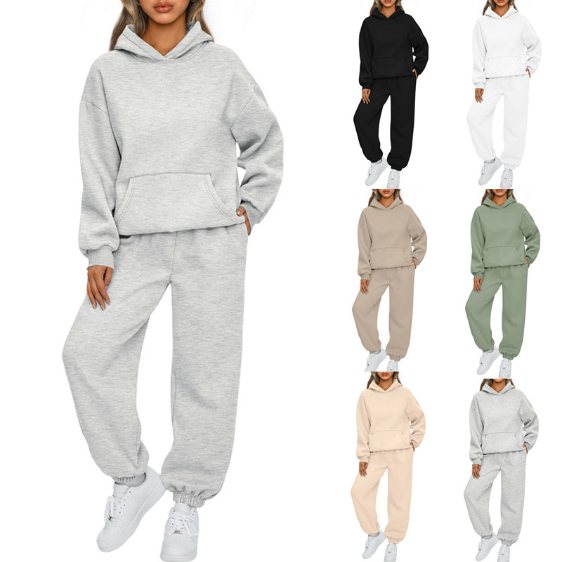 2023 Women's 2-Piece Casual Hoodie Sportswear Pants Set 2023 Women's 2-Piece Casual Hoodie Sportswear Pants Set