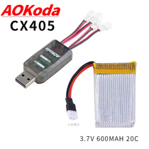 CX405 3 7V 750mAh 20C LiPo high voltage Li-Hv one tow four charger Model airplane lithium battery