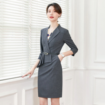 Professional dress beauty salon jewelry store temperament overalls dress sales department hotel front desk overalls women Autumn sleeves