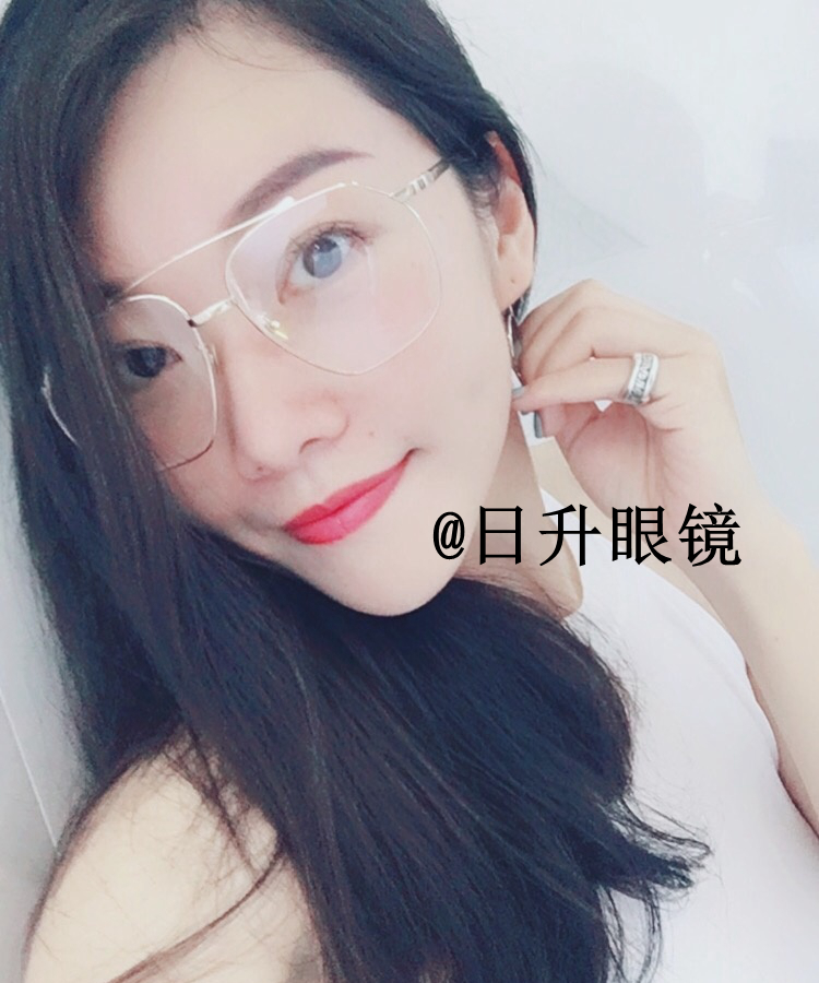 Di Lieba Chen Weizhen Meng Zikun với gọng kính gọng kính nữ lớn hình hoa tai kính râm nam hipster kính râm cận
