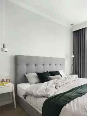 Double bed Simple modern Nordic fabric bed Detachable soft bag atmospheric master bedroom Hong Kong-style light luxury ins net red bed