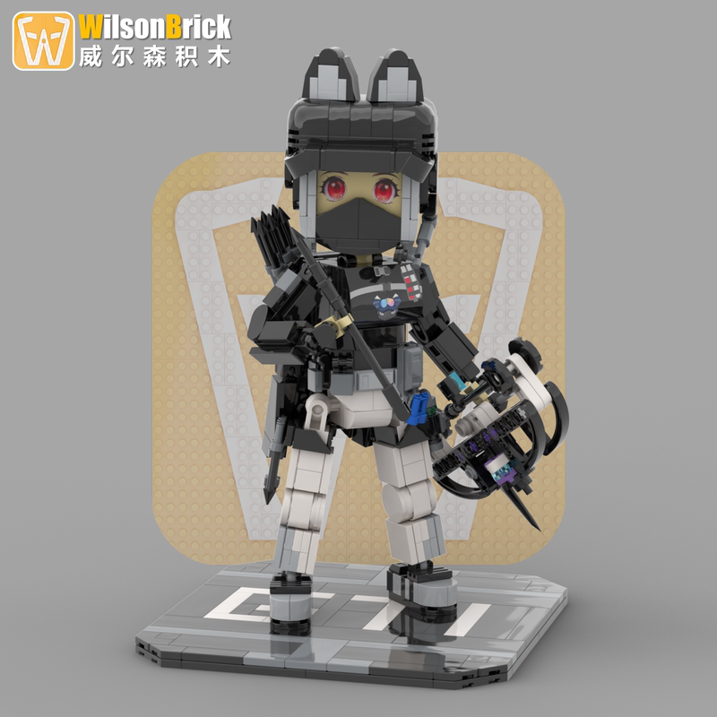 Delta Force Operator Luna Black Skyline Third-Party Building Block Figure Delta Force Operator Luna Black Skyline Third-Party Building Block Figure