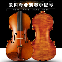 Zoyan imported European material Italian spruce melon-style professional-grade master independent playing handmade violin send piano box