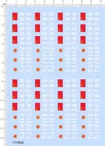 Military model 1:72 Tank 99A main battle tank (universal pattern) special decals (72950)