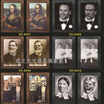 Chamber of Secrets Escape Haunted House Hangers 3D Ghost Face Photo Frame Vampire Horror Scary Halloween decorations