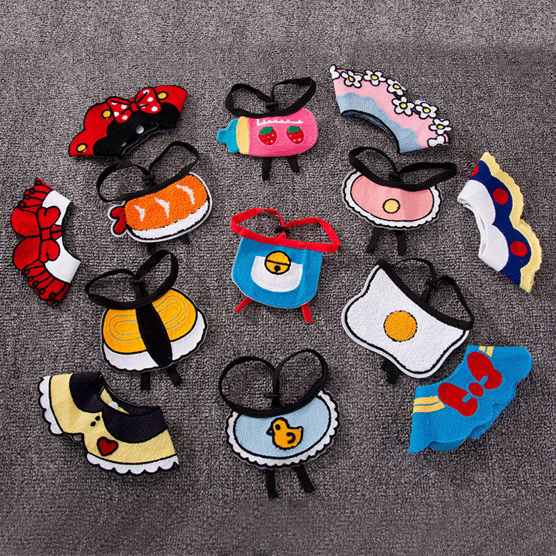 Teddy small dog puppies Kitty Triangle Towels Pets Surround neck Accessories Purse Scarves for Cute Ornaments