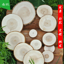 Log ring gasket hand painting kindergarten decoration background wall round wood dry branches diy handmade material