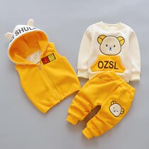 0-1 year and a half 3-6 to 12 months male and female babies 7 autumn and winter suits Baby girl autumn 5 clothes 8 cotton 9 clothes 10 tide