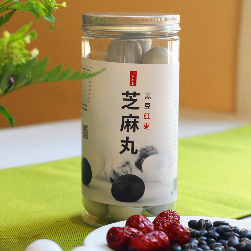 Tianmuhe black bean red jujube black sesame pill pure vegetarian edible nine steamed nine without honey 33 grains 330g