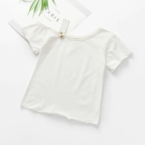 Летняя хлопковая цветная милая футболка с коротким рукавом для отдыха, одежда для верхней части тела, 2020, детская одежда, в корейском стиле