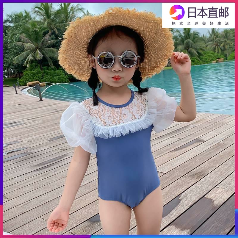 Japan ZD girl swimsuit with new foreign style girl cute seaside holiday skirt baby Bubbles Spa Princess Dress