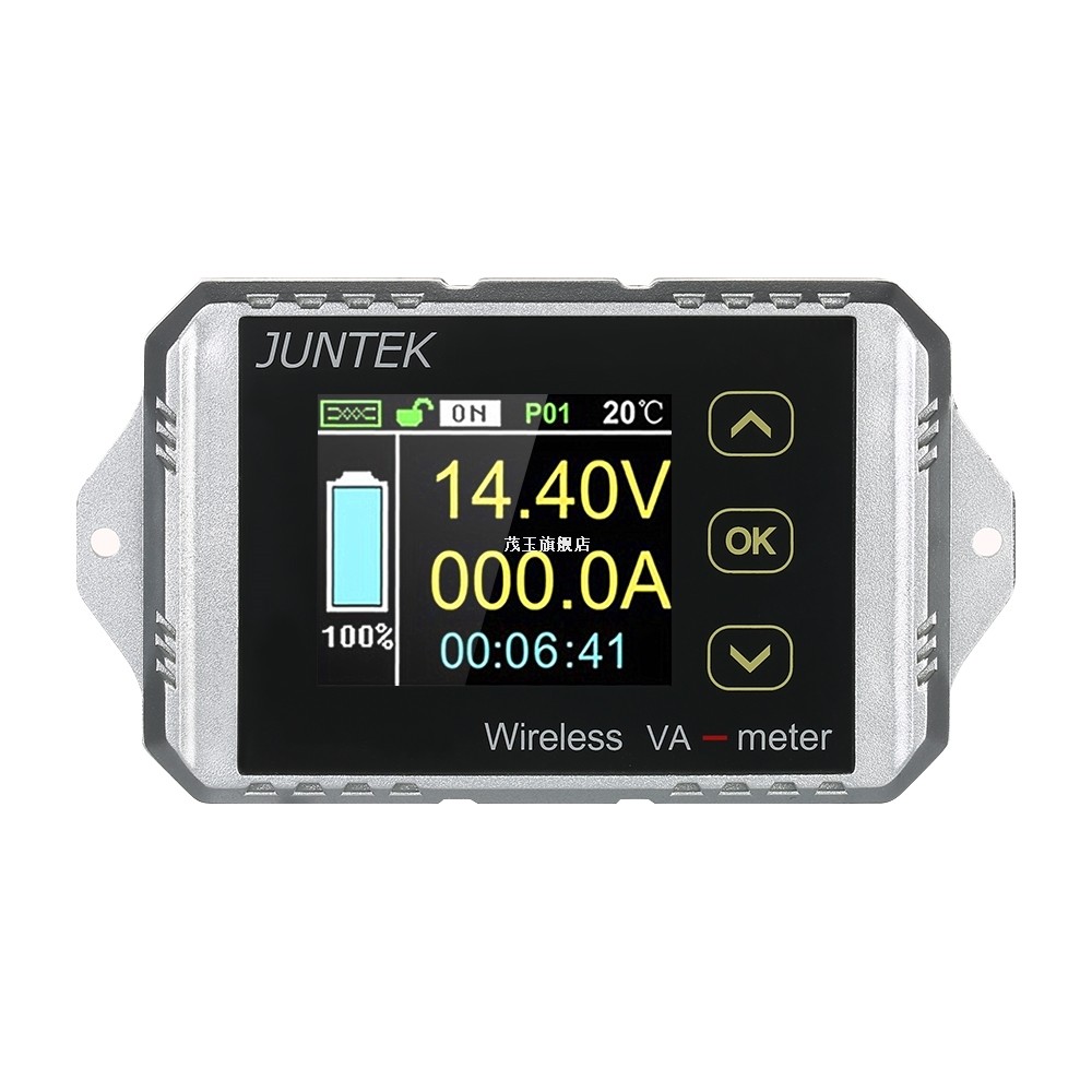 JUNTEK Wireless Digital voltmeter ammeter DC 0 01-100V 0 1-3