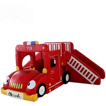 Taiwan Heritage Fire Truck Game Center Early education software combination slide Crayon ball Pool combination boat Slide Group