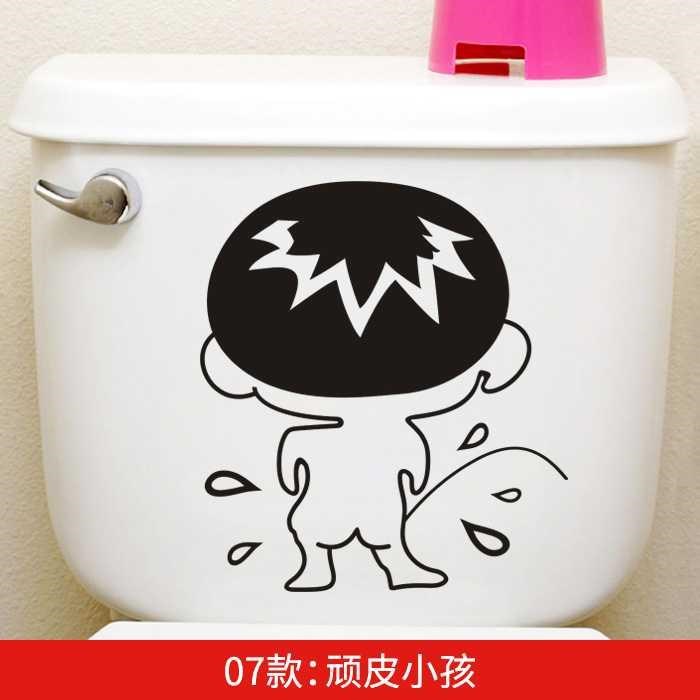 Toilet nhật dán sticker vệ sinh cá Bắc Âu sáng tạo phim hoạt hình kỳ lân tự dán giấy vẽ ký túc xá.