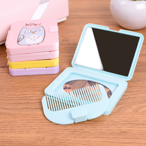 Macarons Color Mirror Integrated Mall Scomb Lady Siden Le Hair Girl Comb