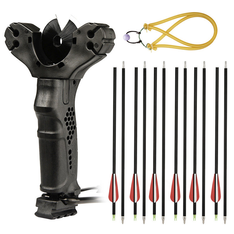 Pocket shooter competitive competition archery slingshot with two-section mixed carbon archery easy to carry high-precision high-power slingshot