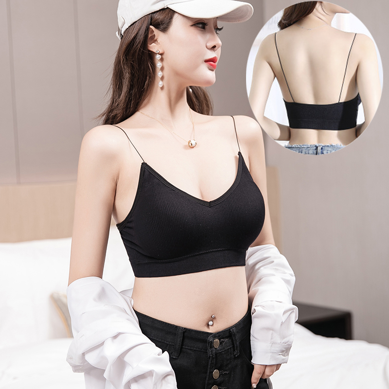 Vẻ đẹp lại thể thao womens đồ lót sling ròng đỏ nổ áo ngực áo khoác nhỏ tụ tập được bọc trong ngực kiểu đáy để ngăn chặn ánh sáng đi bộ lau ngực.