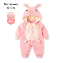 Baby jumpsuit autumn cute super cute polar fleece baby clothes winter warm romper go out clothes newborn