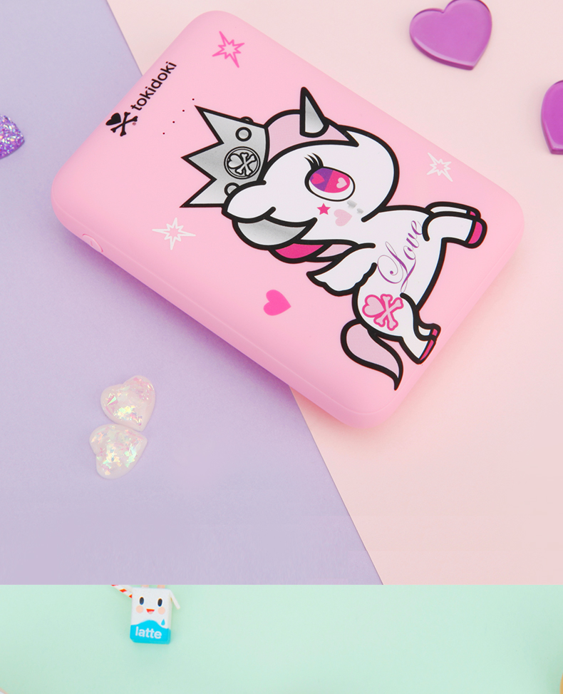Quảng cáo Qi Duoqi Tokidoki Unicorn siêu nhỏ điện thoại di động cổng USB sạc khá nhanh phổ kho báu sạc kép - Ngân hàng điện thoại di động sạc dự phòng hoco 30000mah