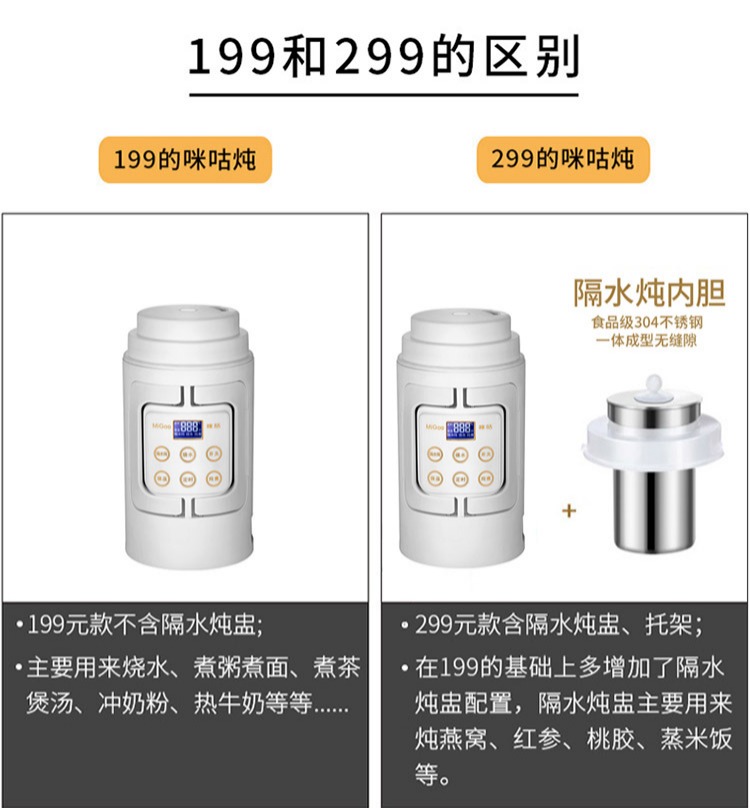 Mi Wei du lịch tự động ấm đun nước điện đa chức năng gấp nhỏ ấm đun nước gia đình tốc độ nóng cốc cách nhiệt - ấm đun nước điện bình siêu tốc rẻ
